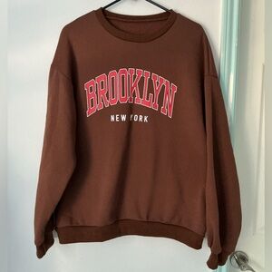Brooklyn New York Brown Sweater Sz XL